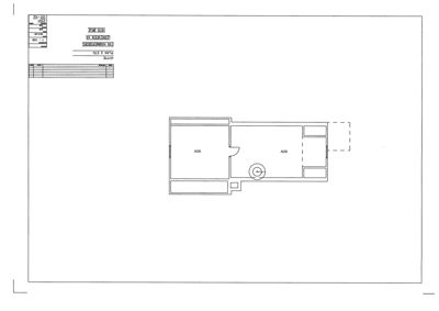 Etasjeplan (2. etasje) som viser romfordeling med to soverom (SOV) og en badromsgruppe.