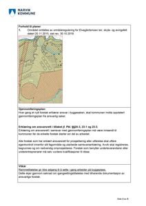 Et kart som viser et område med områderegulering, inkludert bygninger, veier og vannløp.