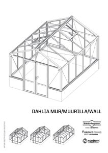 3D-visualisering (linjetegning) av en bygning med glassvegger og takkonstruksjon, vist fra et isometrisk perspektiv.