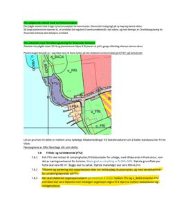 Kart over et område med kommunale planer (f.eks. fritids- og turistforemål) og reguleringer.
