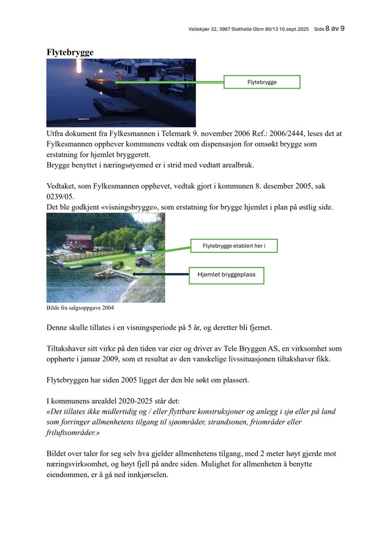 Fotografi av en flytebrygge og et hus ved vannet, tatt i 2004.