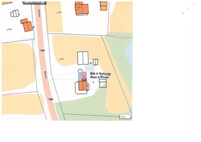 Situasjonsplan som viser tomtens beliggenhet i forhold til nabolag, veier (Bøveien) og eksisterende/planlagte bygninger.
