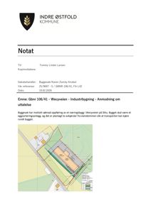 Situasjonsplan som viser eiendomsområde, bygning og vei i Wecyveien.