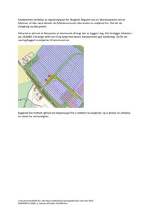 Situasjonsplan som viser eiendomsforhold, veiutbyggelse og avkjørsel i Skogholt-reguleringsplanen.