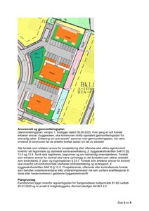 Situasjonsplan som viser tomtens grenser, naboeiendommer, veier og plassering av bygninger (B100.1, B100.2, B100.3) med angitte arealer og avstander.