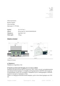 Bildet viser en tegning med fasadeopprikk (Fasade NV og Fasade SV) for en planlagt tilbygg til et eksisterende hus.