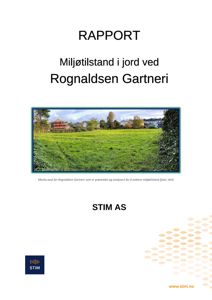 Fotografi av en mark som er brukt som prøvetekste for en miljørapport.