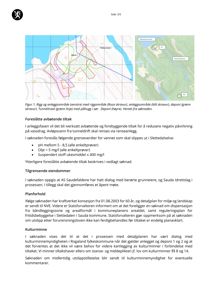 Bildet viser en situasjonsplan eller kartutsnitt som illustrerer et anleggsområde (rosa), et deponiområde (grønn) og en tunnelrase (grønn linje) i forhold til omgivelsene, inkludert vannløp og topografi.