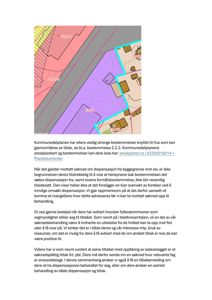 Et digitalt kart eller situasjonsplan som viser eiendomsgranser, arealbruk (fargekodet) og bygninger på en tomt.