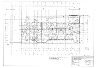 Etasjeplan (1. etasje) som viser romfordeling, dører, vinduer og tekniske installasjoner for Voss Bussforhaling A/S.