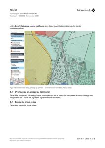 Kart over kvikkleiresoner og geologiske data for et område.