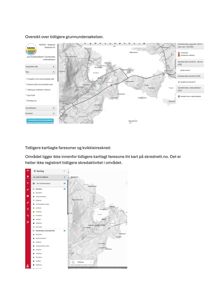Bildet viser et kart fra NADAG (Nasjonal database for grunnundersøkelser) som viser tidligere kartlagte faresoner og kvikkleireskred i et geografisk område.
