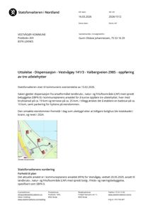 Et situasjonskart som viser eiendommen Vestvågøy 141/3 med bygningene og omgivelsene.