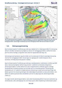 Et kart som viser et snøskredsimulering med overlappende kartleggingsområde og skredfarevurdering.