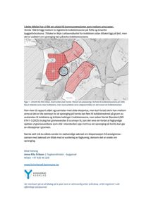 Et utsnitt fra NVE Atlas som viser tomta 194/23 og kvikkleiresoner i forhold til byggeforsbodsoner.