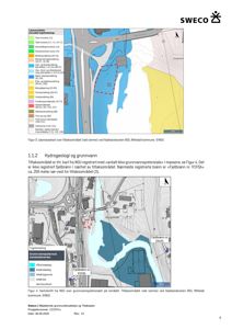 Kart som viser grunnvannspotensiale og fjellbrønn i et tiltaksområde.