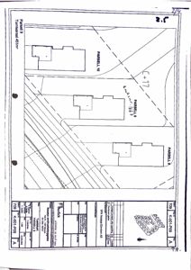 Situasjonsplan som viser tomtedeling (Parcell 8, 9, 10), bygningers plassering og arealopplysninger.