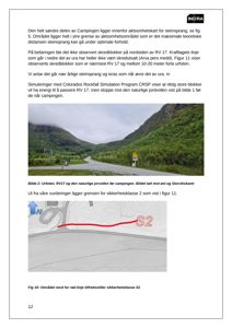 Fotografi av en vei (RV17) i et fjellområde med steinblokker, inkludert en kartutsnitt under.