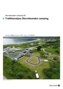Luftfoto av Storviksanden camping med omgivende natur og infrastruktur.