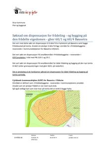 Kart som viser eiendomsgrunn (gbnr 60/1 og 60/4) og arealdelinger i Bøasetra-Ullheim.