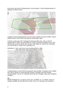 Kommunekart som viser tiltaksanalyse for et område, inkludert funksjonsområder for rådyr og orrfugl.