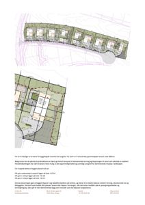 Situasjonsplan som viser tomtens form, plassering i forhold til vei og nabolag, samt plassering av bygningene på tomten med angitte koter.