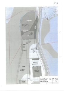 Situasjonsplan som viser tomtens grenser, arealoppdelinger og bygningers plassering.