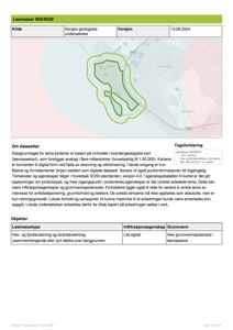 Geologisk kart som viser løsmasser og grunnvannspotensial i et område.