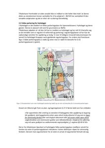 Et situasjonskart som viser eiendomsgrenser, parkeringsareal og vei i et byggeområde.