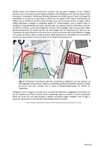 Kart som viser eiendomsgrenser, murer og arealbruk (tilvekst/sniplass) med overlappende rettsvern og grensemerker.
