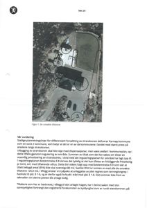 Et flyfoto eller luftfoto av eiendom med markerte områder (1-11) og en tekstbeskrivelse under.