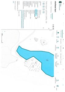 Kart fra Miljødirektoratets Naturbase som viser naturtyper og arealbruk for et bestemt område.