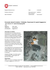 Et flyfoto eller satellittbilde av eiendom med overlagte nummererte sirkler som viser planlagte tiltak.