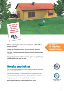 Fotografi av en hytte (Odin AERO) med minirensesanlegg i en grønn omgivelser.