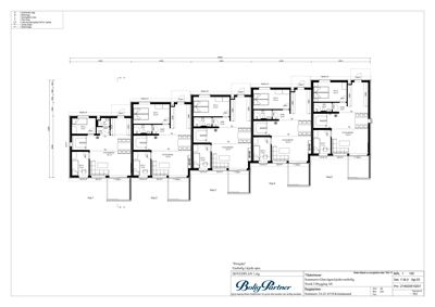 Etasjeplan (Hovedplan) som viser romfordeling og etasjer for en bygning.