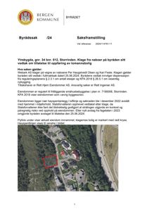 Flyfoto som viser eiendom, nabolag og veier.