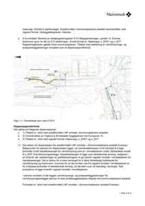 Oversiktskart som viser E1/E1b-området med vannforsyningsanlegg og regulerte områder.