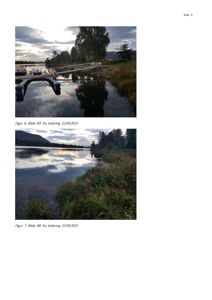To fotografier av en kai ved en vannside, tatt under en befaring 22.09.2021.