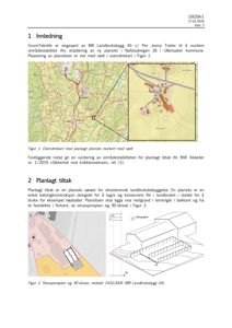 Oversiktskart og situasjonsplan med 3D-skisse av planlagt plansilo