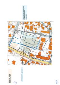 Oversiktskart (situasjonsplan) som viser tomtens plassering i forhold til nabolag, veier og kommunale ledninger.