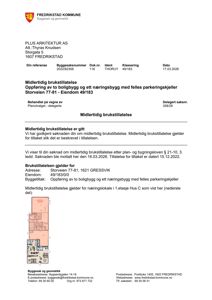 Etasjeplan for 1. etasje i Hus C som viser romfordeling og funksjon.