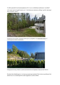 Fotografier av eiendom og terrengarbeider før og etter tiltak