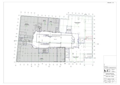 Etasjeplan (4. etasje) av Galleret kjøpesenter som viser romfordeling, veggposisjon og arealbruk.