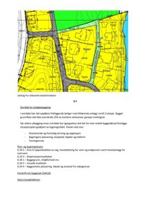 Situasjonsplan som viser tomtens plassering i forhold til nabolag, vegnett og terrengforhold.