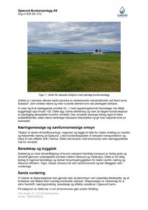 Fotografi av utsikt fra nærmeste bolighus mot planlagt bunkersanlegg.