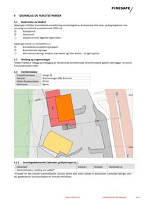 Situasjonsplan som viser bygningens plassering i forhold til eiendomsgranser og veier.