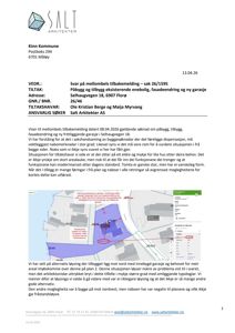 Et digitalt kart som viser tomtens beliggenhet i forhold til nabolaget, med markerte bygninger og veier.