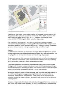 Situasjonsplan som viser eiendomsnummer, naboeiendommer, bygningers plassering og arealbegrensninger.