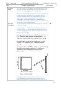 Teknisk detaljtegning som viser dimensjoner og plassering for et rømningsvindu, inkludert minstekrav til høyde, bredde og avstand til gulvet.
