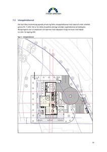 Etasjeplan eller situasjonsplan som viser romfordeling og terrassplanlegging
